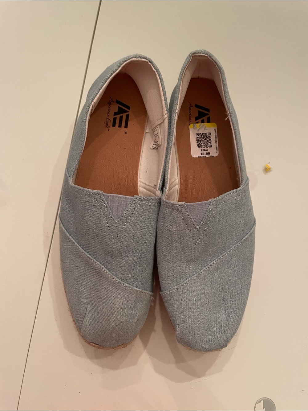 American Eagle Outfitters Light Blue Canvas Espadrilles